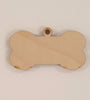 Wood Ornaments Dog Bone Optional Hole (Unit.Price)