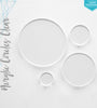 Laser Engraving Acrylic Circles Clear 1/16" or 1/8" (Package.Price)