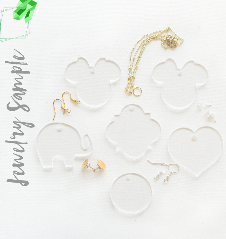 Acrylic Jewelry A Samples (Pack 24 Units)