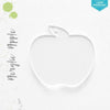 Laser Engraving Acrylic Keychains Apple