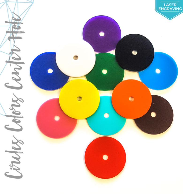 Laser Engraving Acrylic Circle Colors With 1/4