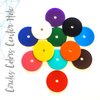 Acrylic Circle Colors With 1/4" Center Hole (Package.Price)