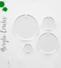 Acrylic Circles Clear With Hole (Package.Price)