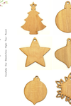 Wood Christmas Ornaments Samples (Package 24 Units)