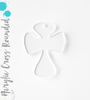 Acrylic Keychains Cross Rounded