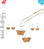 Laser Engraving Wood Jewelry Butterfly (Package.Price)