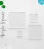 Laser Engraving Acrylic Square Clear Whit Hole (Package.Price)