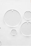 UV Printing Acrylic Circles Clear With Hole (Package.Price)