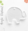 UV Printing Acrylic Keychains Elephant