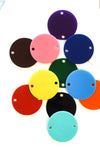 UV Printing Acrylic Circle Two Holes in Colors (Package.Price)