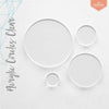 UV Printing Acrylic Circles Clear 1/16" or 1/8" (Package.Price)