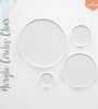 UV Printing Acrylic Circles Clear 1/16" or 1/8" (Package.Price)