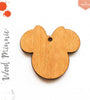 UV Printing Wood Keychain Mouse Head with Ribbon (Package.Price)