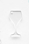 Laser Engraving Acrylic Keychains Wine Glass