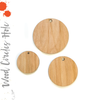 Wood Circles With Hole 3/16" Thick (Package.Price)