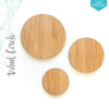 Laser Engraving Wood Circles 3/16" Thick (Package.Price)