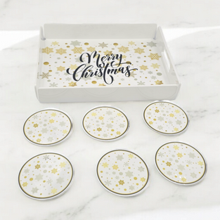 Acrylic TRAY with UV printing design (  (Merry Christmas)