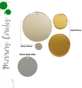 Acrylic Circle Mirror With Hole (Package.Price)