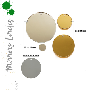 Acrylic Circle Mirror With Hole (Package.Price)