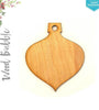 Laser Engraving Wood Christmas Ornaments Bubble