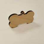 Laser Engraving Wood Keychain Dog Bone Soto (Package.Price)