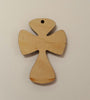 Wood Ornaments Cross Optional Hole (Unit.Price)