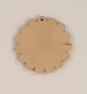 Wood Ornaments Cookie Optional Hole (Unit.Price)