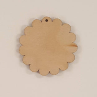 Wood Ornaments Cookie Optional Hole (Unit.Price)