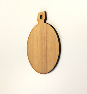 Wood Christmas Ornaments Round (Package Price)