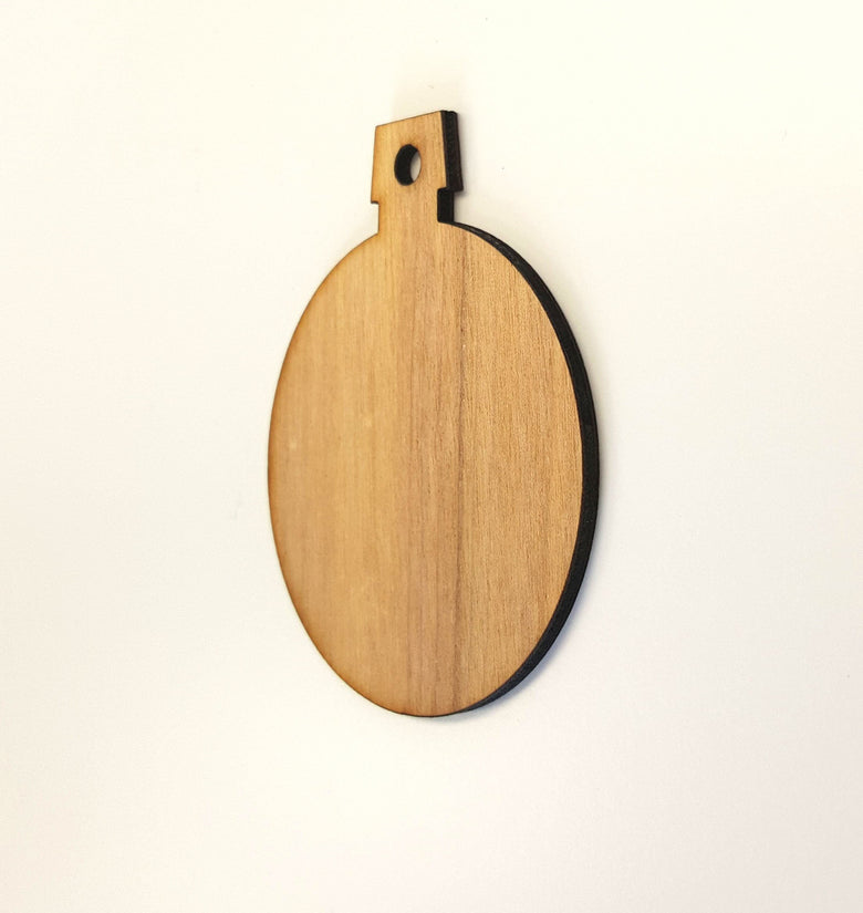 Wood Christmas Ornaments Round (Package Price)