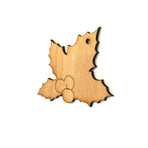 Wood Christmas Ornaments Leaves (Package.Price)