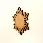Laser Engraving Wood Christmas Ornaments Snowflake