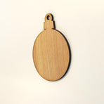 Laser Engraving Wood Christmas Ornaments Round Soto
