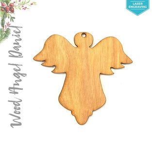 Laser Engraving Wood Christmas Ornaments Angel Daniel
