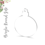 Acrylic Christmas Ornaments Round Soto