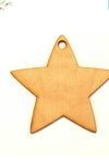 Laser Engraving Wood Christmas Ornaments Star