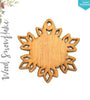 Laser Engraving Wood Christmas Ornaments Snowflake