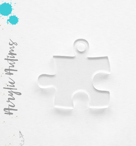 Acrylic Keychains Autism Symbol