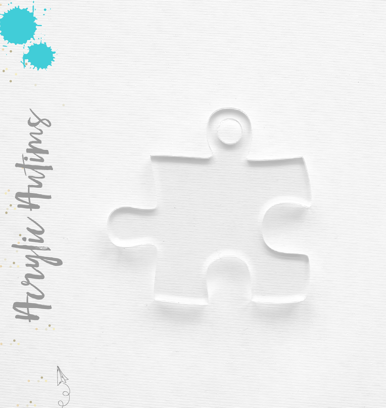 Acrylic Keychains Autism Symbol