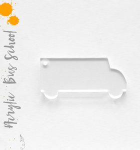 Acrylic Keychains Bus School