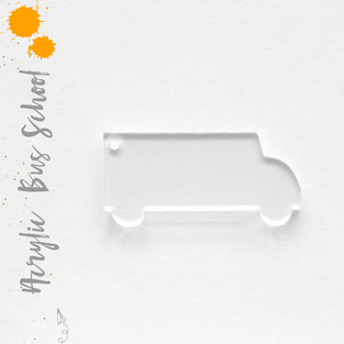 Acrylic Keychains Bus School