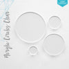 Laser Engraving Acrylic Circles Clear 1/16" or 1/8" (Package.Price)