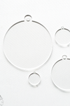 Acrylic Circles Clear With Outer Hole (Package.Price)