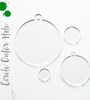 Acrylic Circles Clear With Outer Hole (Package.Price)
