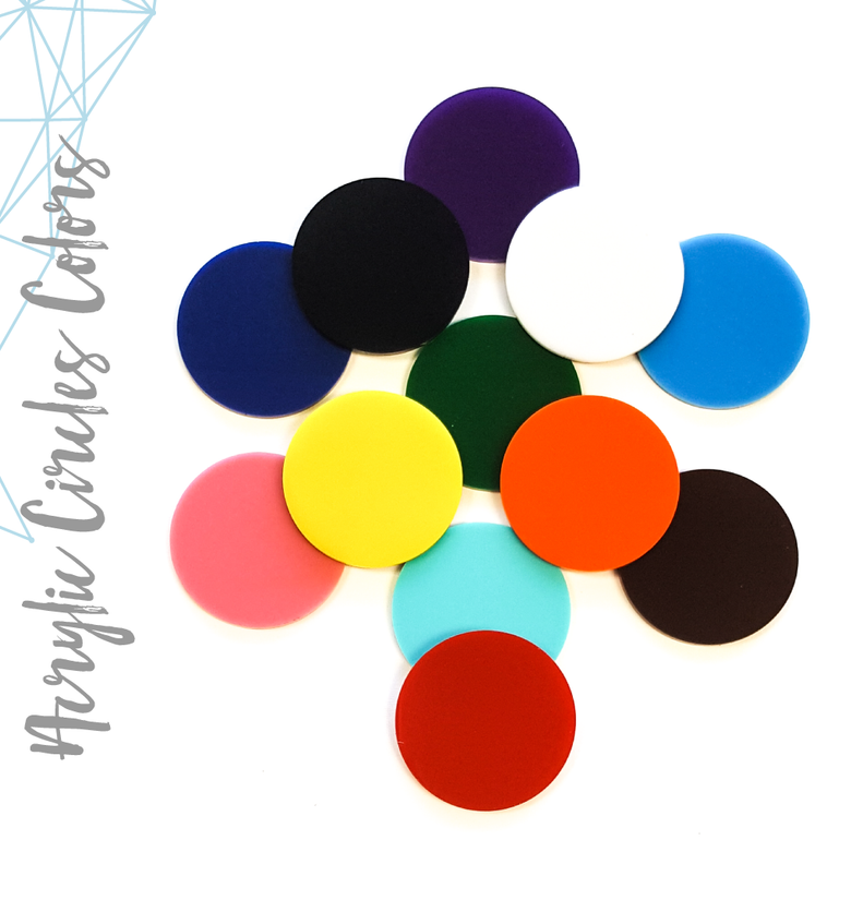 Acrylic Circle Colors (Package.Price)