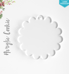 Laser Engraving Acrylic Christmas Ornaments Cookie