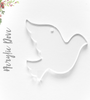 Acrylic Christmas Ornaments Dove