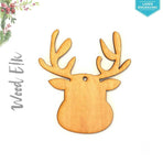 Laser Engraving Wood Christmas Ornaments Elk