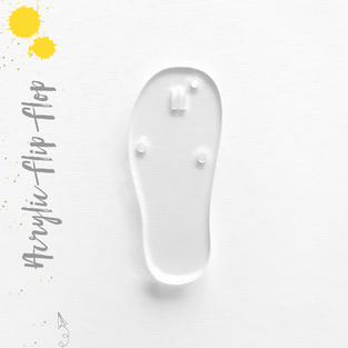 Acrylic Keychains Flip Flop