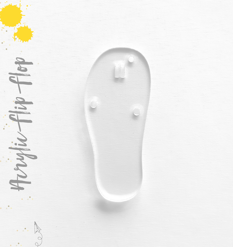 Acrylic Keychains Flip Flop